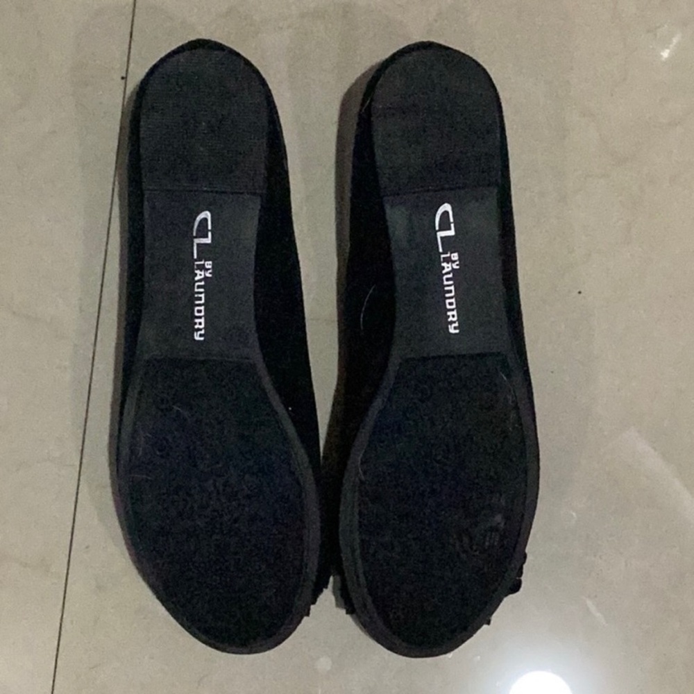 CL by Laundry Glamor Disco Fabric Slip On Ballet Flats, Black SZ 10 - Picture 8 of 8